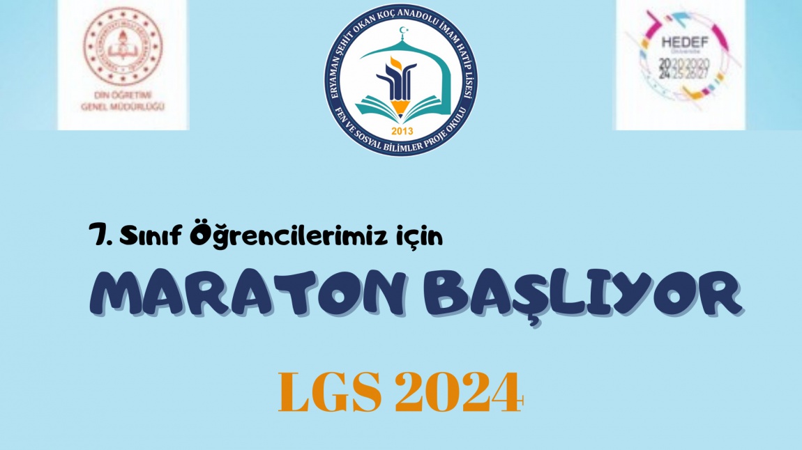 2024 LGS MARATONU BAŞLIYOR